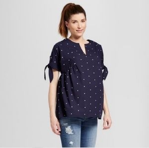 Isabel Maternity Embroidered Top